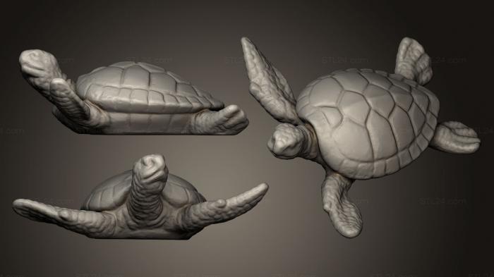 Animal figurines (Turtle Ornament 2, STKJ_0649) 3D models for cnc